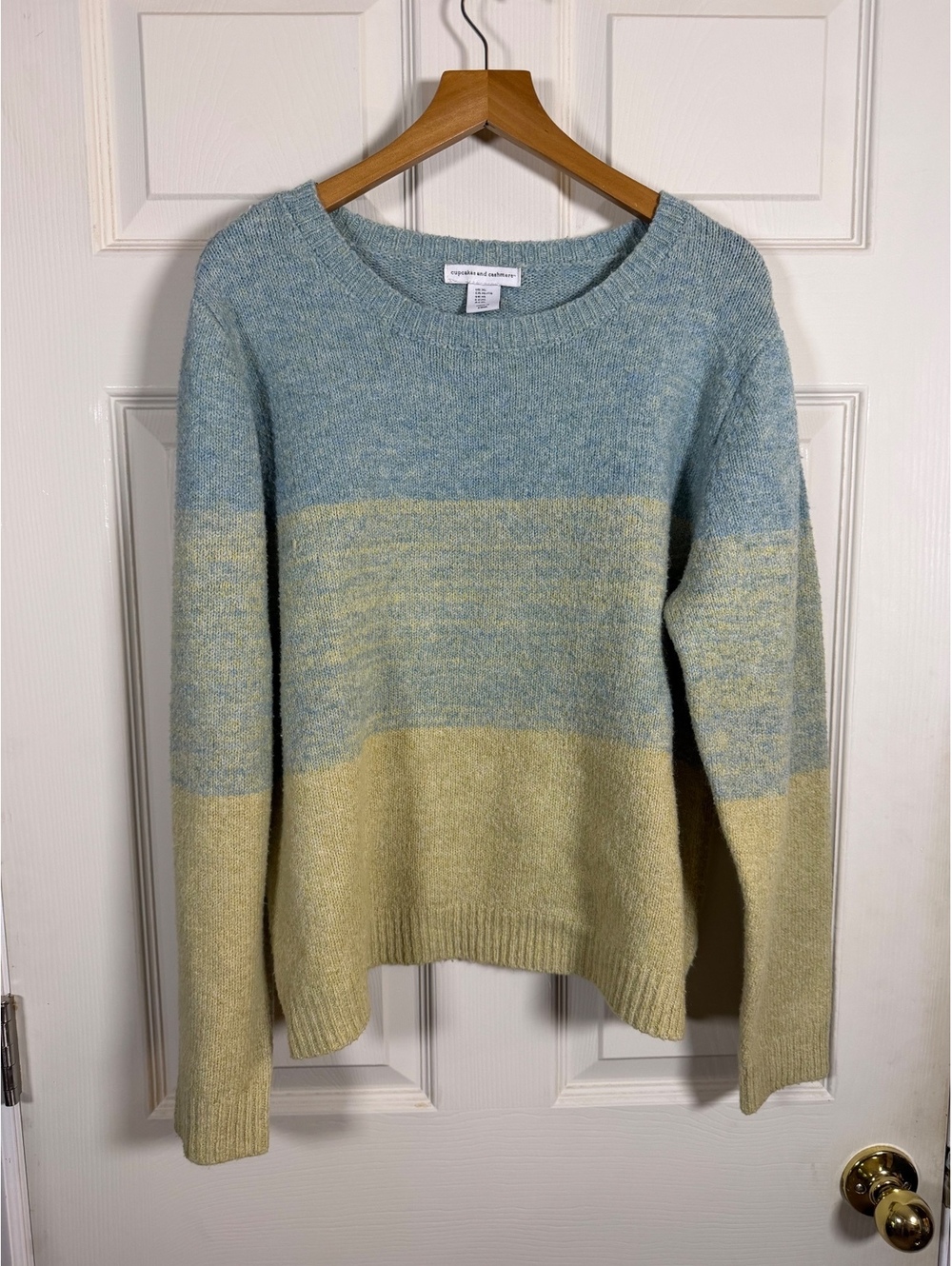 Cupcakes and Cashmere Color Block Sweater XL